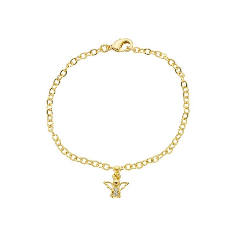 Pulseira Infantil Anjinho Ouro