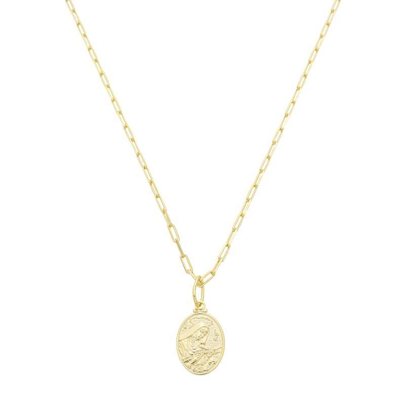 Colar Santa Rita Masculino Ouro