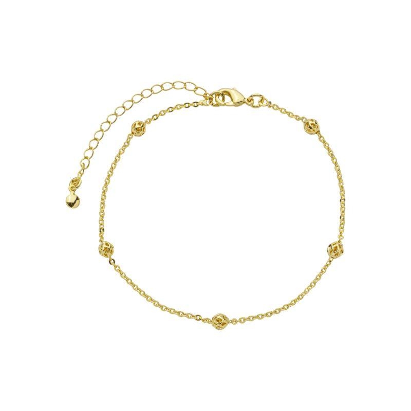 Pulseira Bolinhas Clássica Ouro