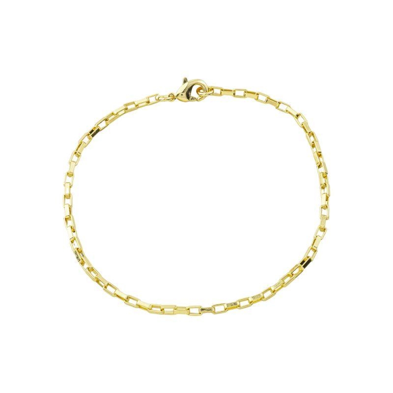 Pulseira Corrente Elo Retangular Ouro