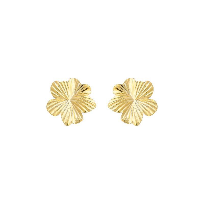 Brinco Flor Max Ouro