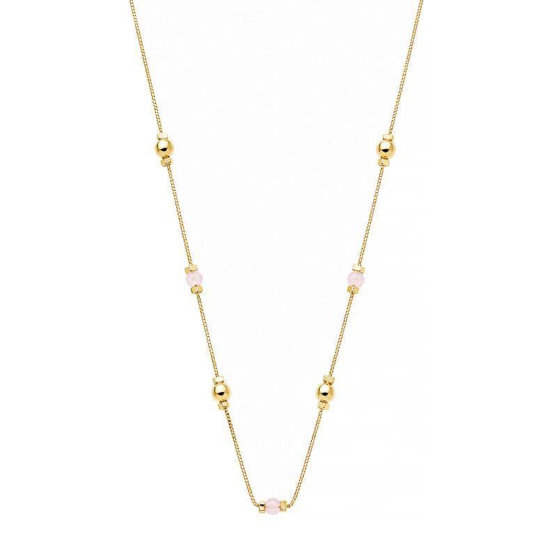 Colar Choker Esferas Rose Ouro