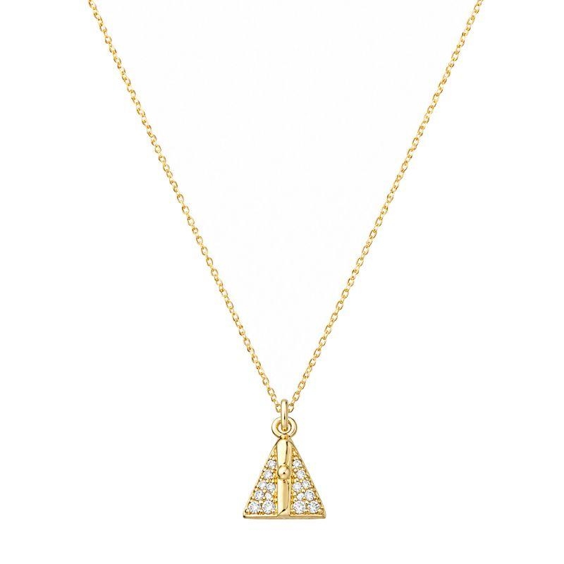 Colar Nossa Senhora Zircônias Ouro