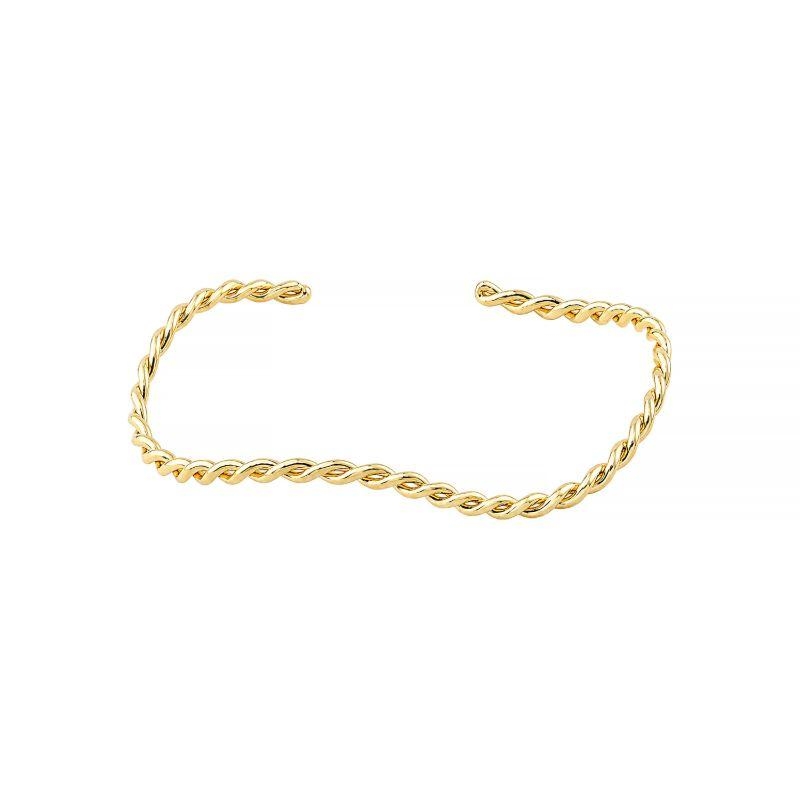 Bracelete Curvado Ouro