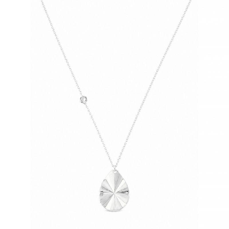Colar Gota Luminosa Orgânica Prata