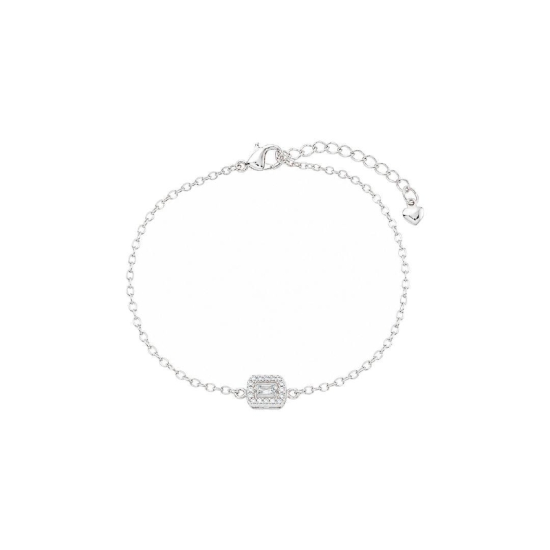 Pulseira Geométrica com Zircônias Prata