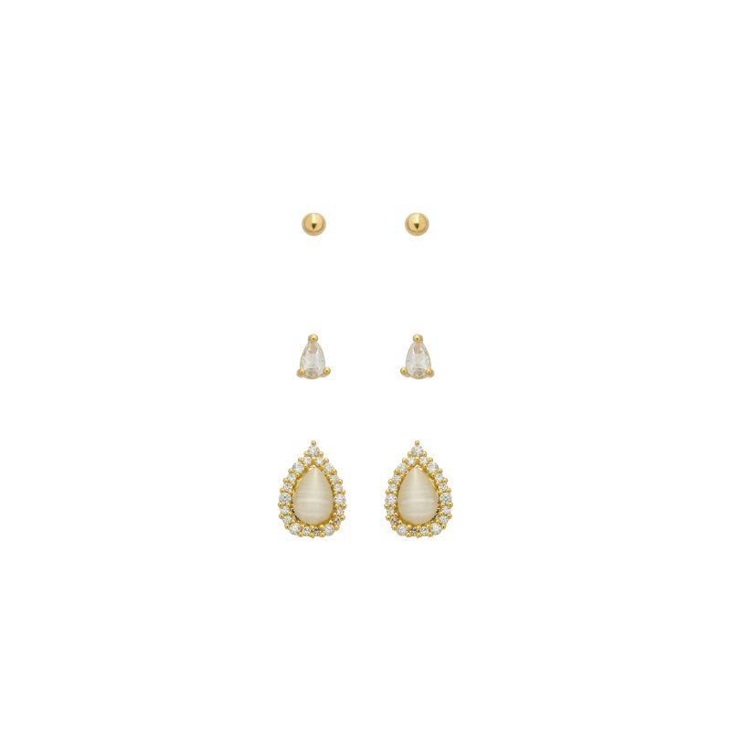 Trio Gotas e Esfera Ouro