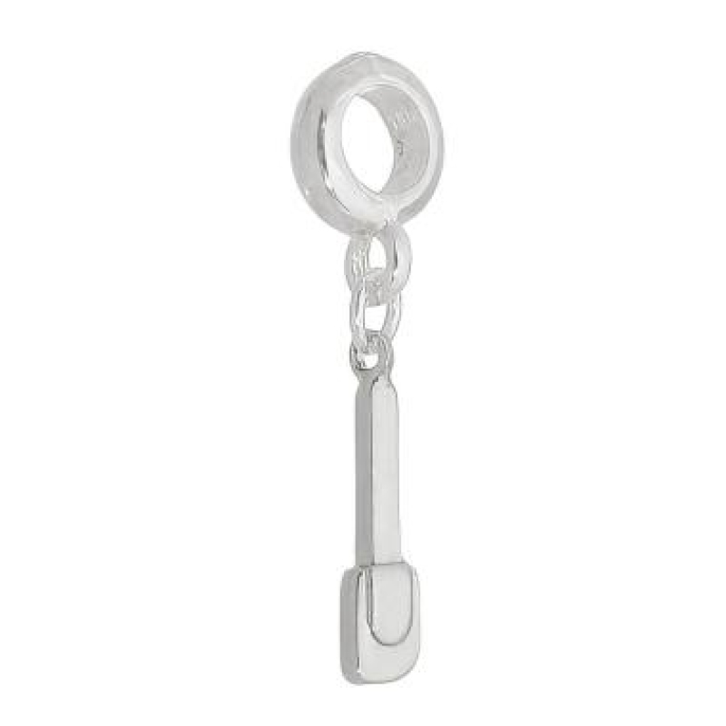 Berloque Espátula Plush Prata