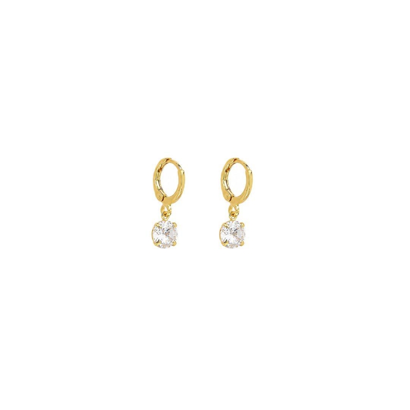 Brinco Argola Ponto de Luz G Ouro