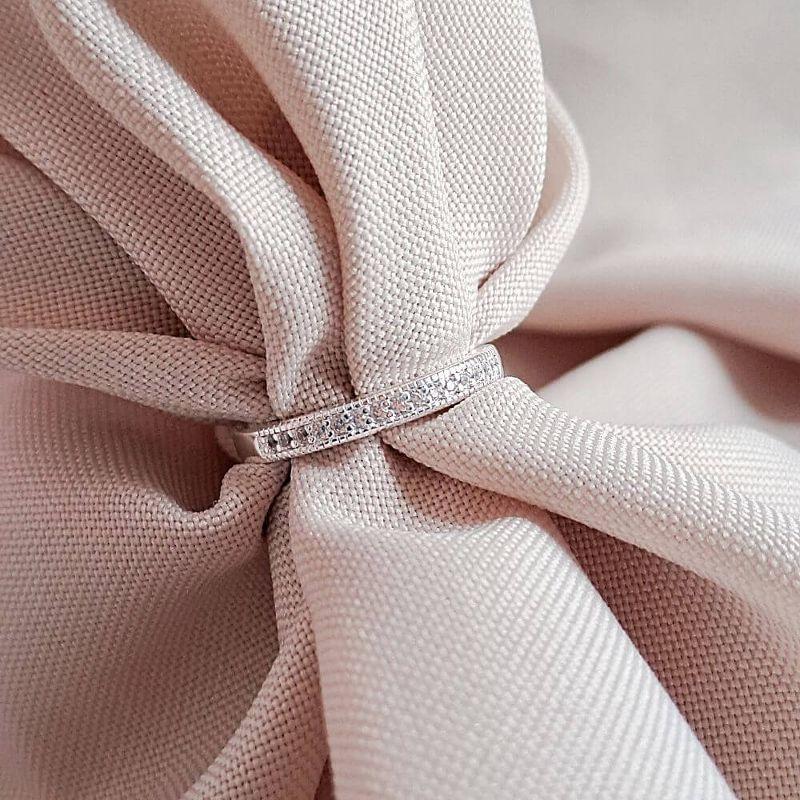 Anel Aparador Brilhante Prata