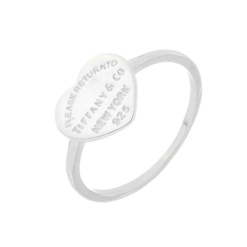 Anel Coração Inspiração Prata