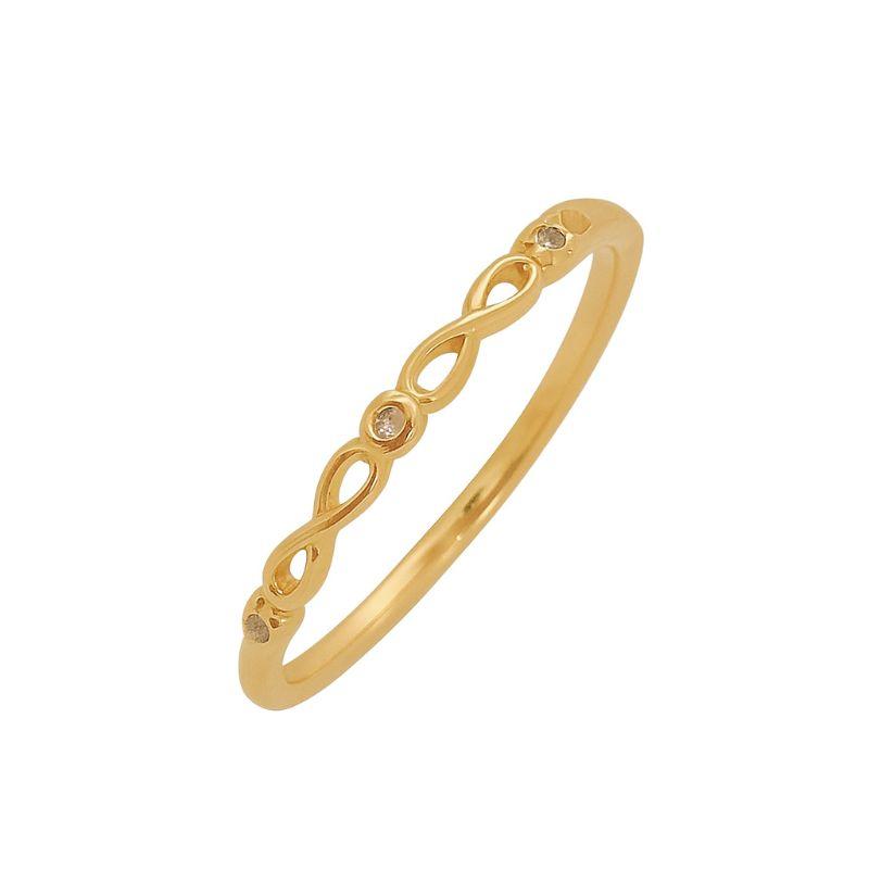 Anel Mini Infinitos Ouro