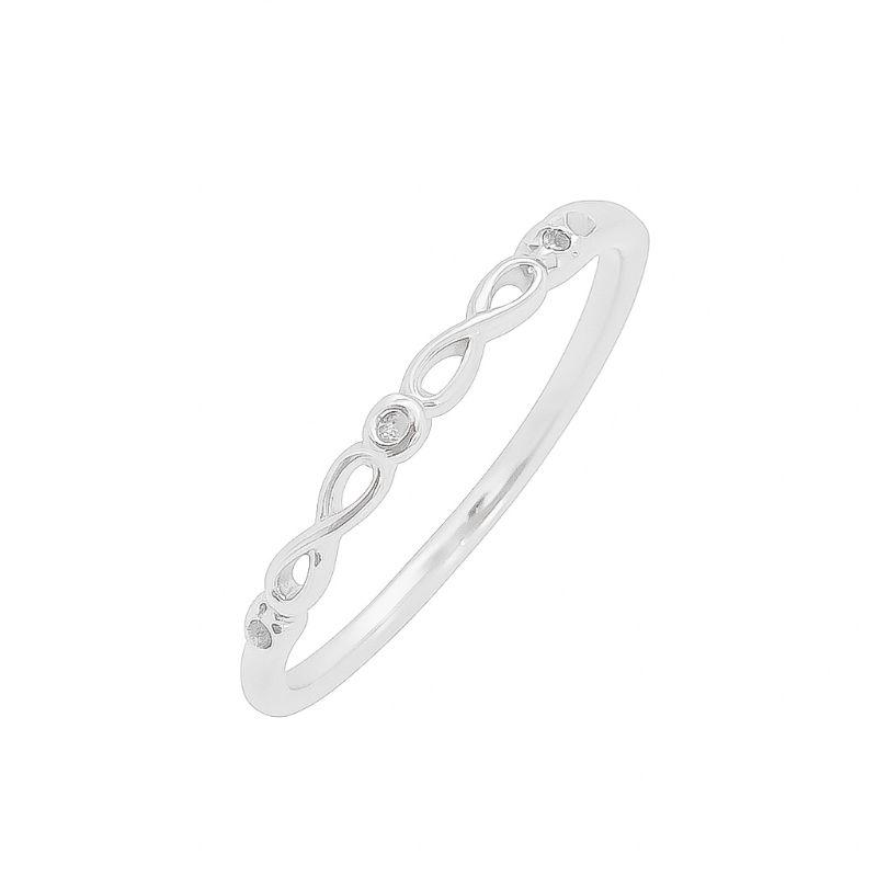 Anel Mini Infinitos Prata
