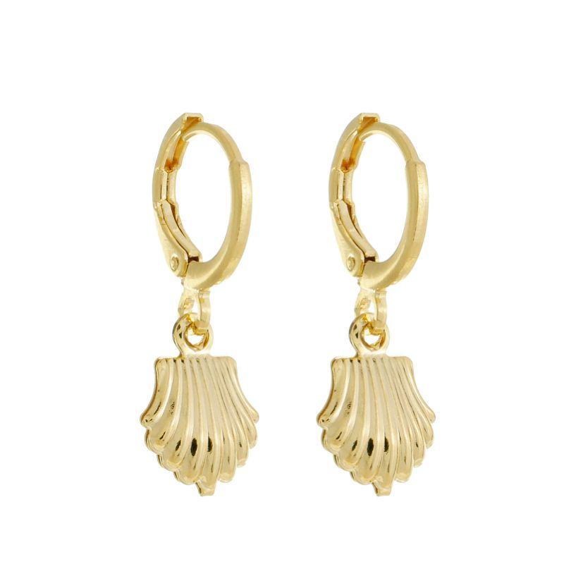 Brinco Argola M Concha Ouro