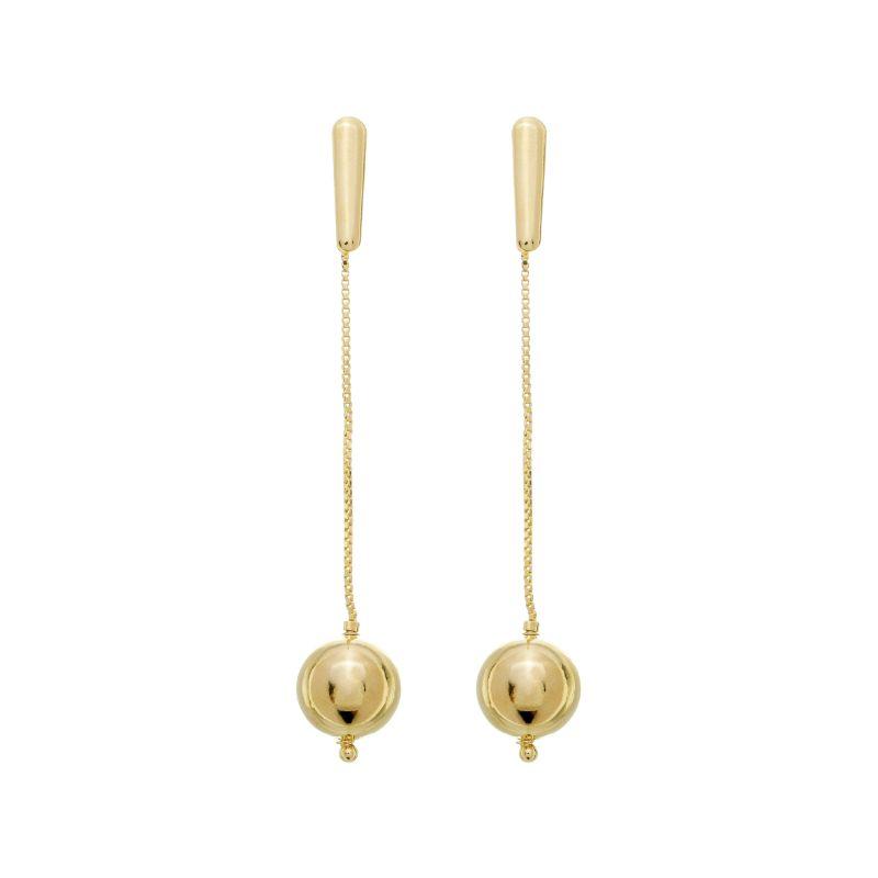 Brinco Esfera Pendulo Ouro