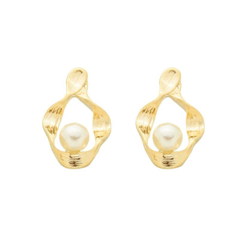 Brinco Pérola Fluida Ouro