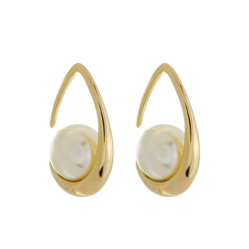 Brinco Semi Aberto Pérola Ouro