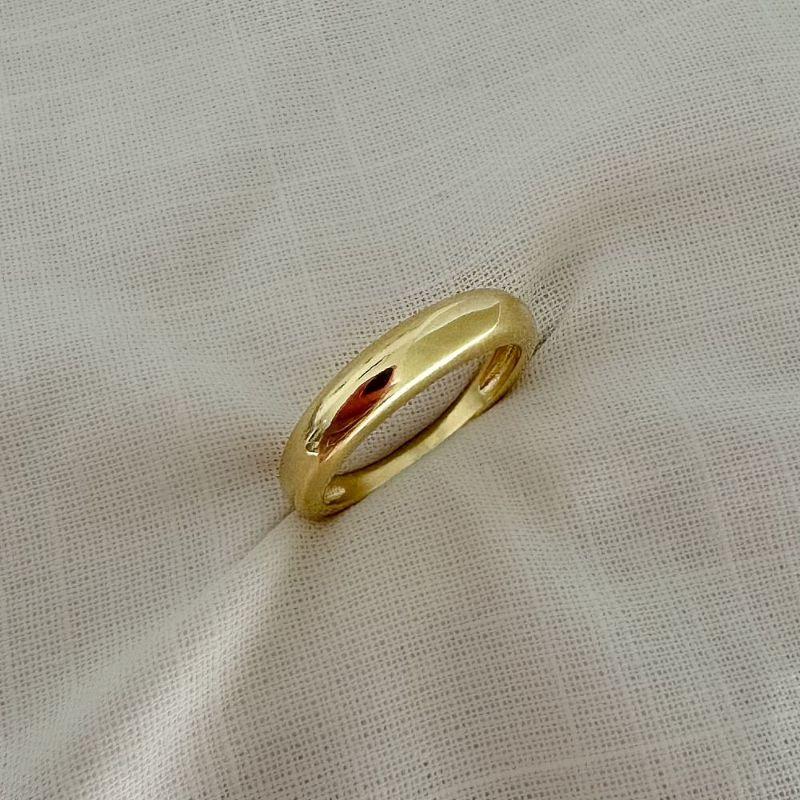 Anel Liso Clássico Ouro - TAM 20