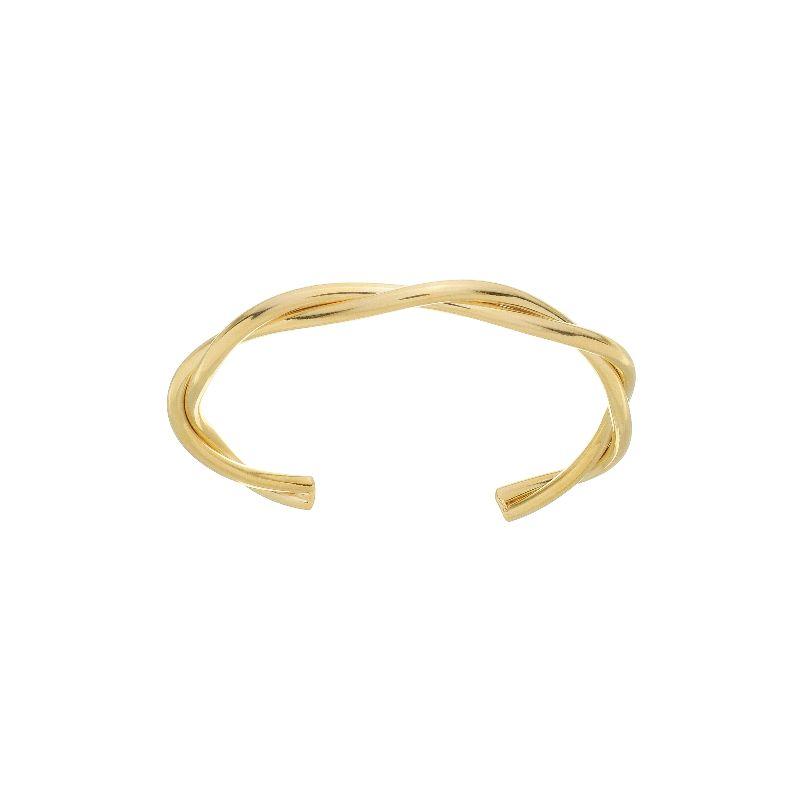 Bracelete 2 Fios Torcido Ouro