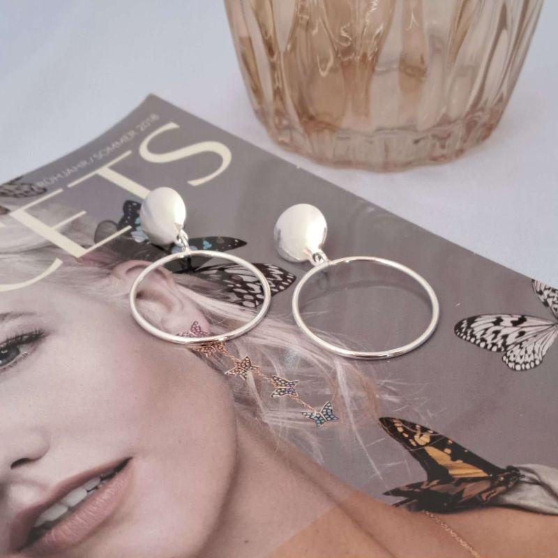 Brinco Argola Encanto Moderno Prata