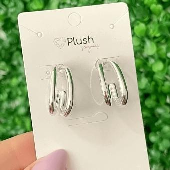 Brinco Argola Fios Prata