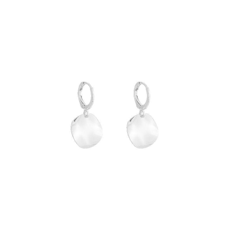 Brinco Argola Redondo Orgânico Prata