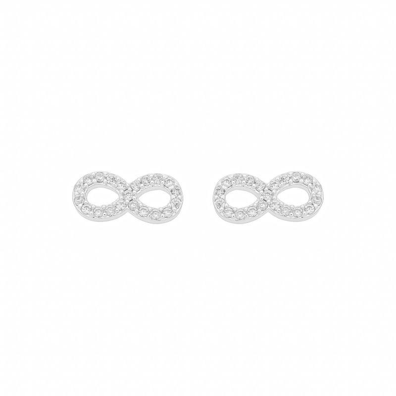 Brinco Infinito Zircônias Prata