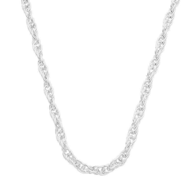 Colar Corrente Elo Torcido Prata