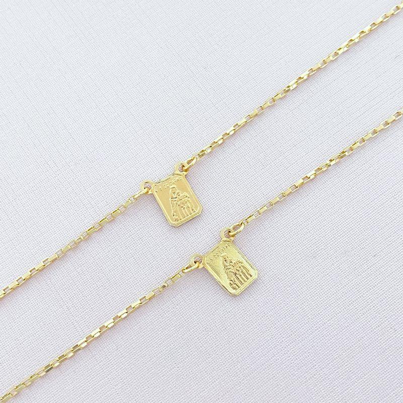 Colar Escapulário Infantil Ouro