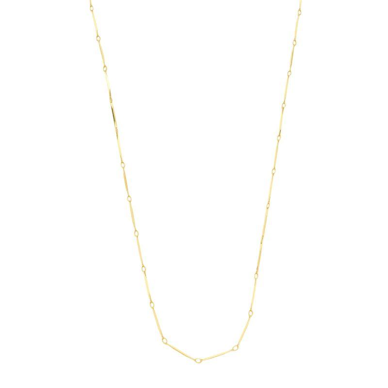 Colar Traços 80cm Ouro