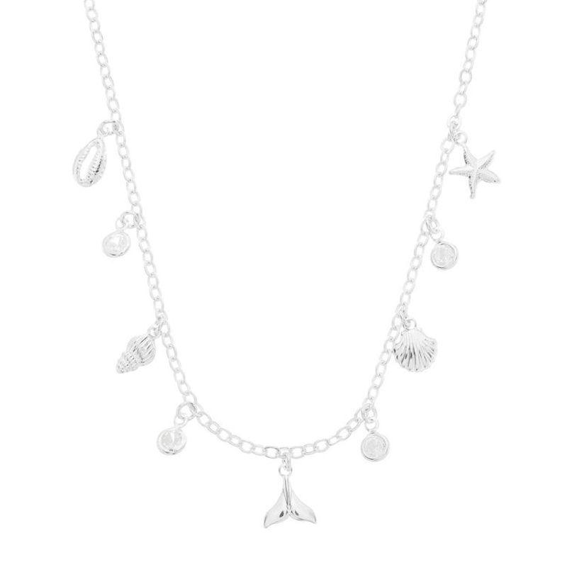 Colar Verão Praia Prata