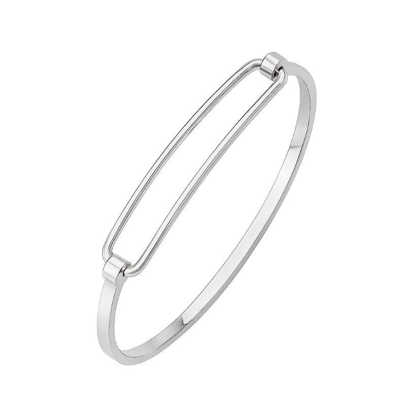 Pulseira Bracelete Encaixe G Prata