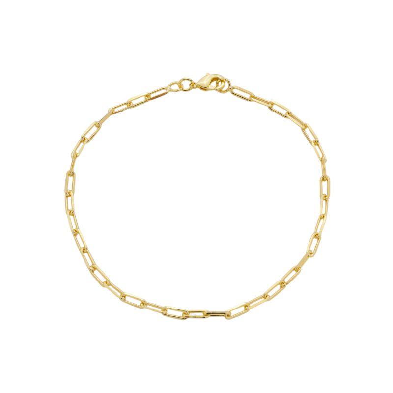 Pulseira Corrente Estilo Cartier Masculino Ouro