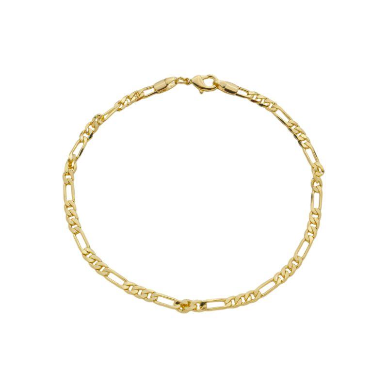 Pulseira Corrente Flat Masculino Ouro