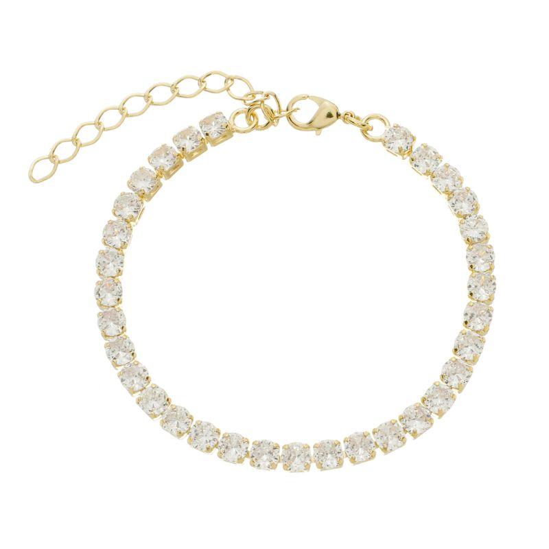 Pulseira Riviera 4mm Clássica Ouro