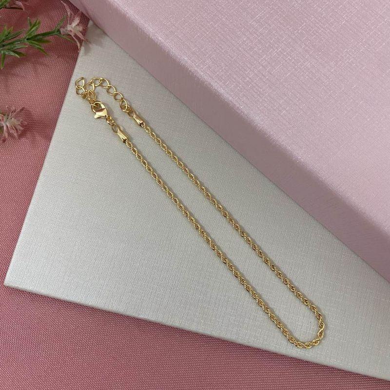 Tornozeleira Cordão Baiano Ouro