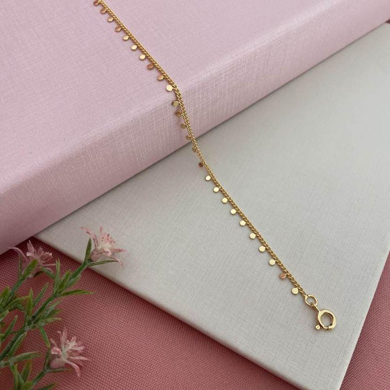 Tornozeleira Discos Ouro