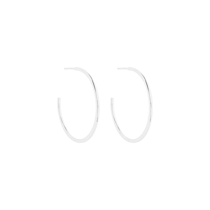 Brinco Argola Clássica Média Prata