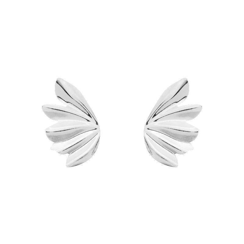 Brinco Asa Borboleta Prata