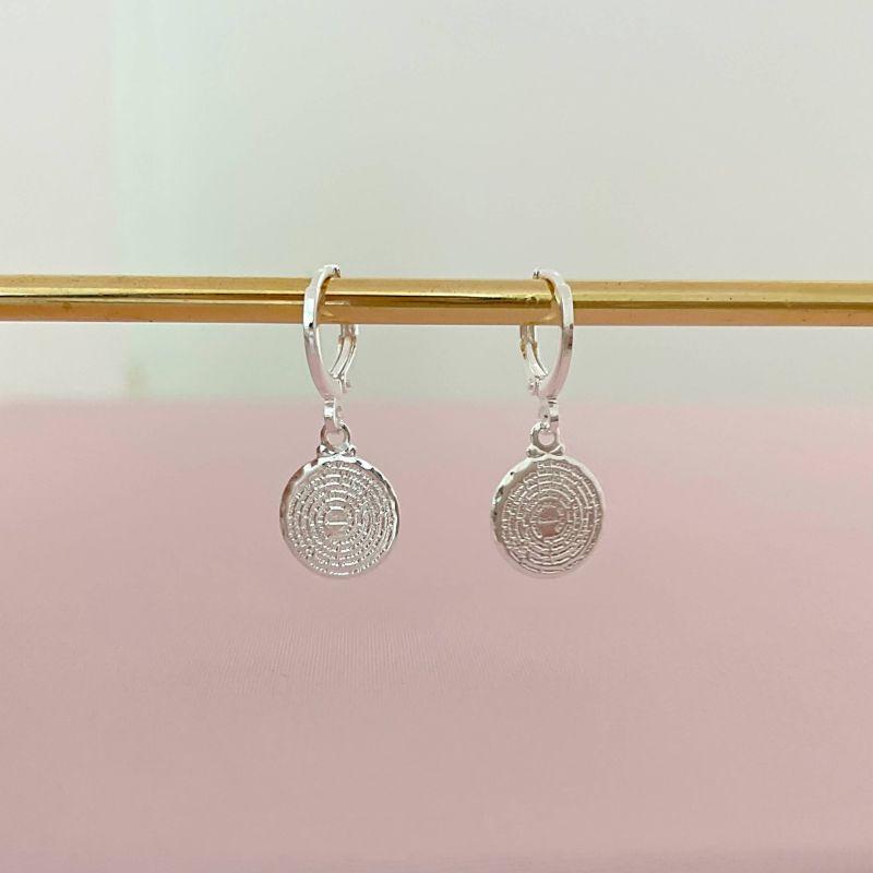 Brinco Medalhinha Pai Nosso Prata