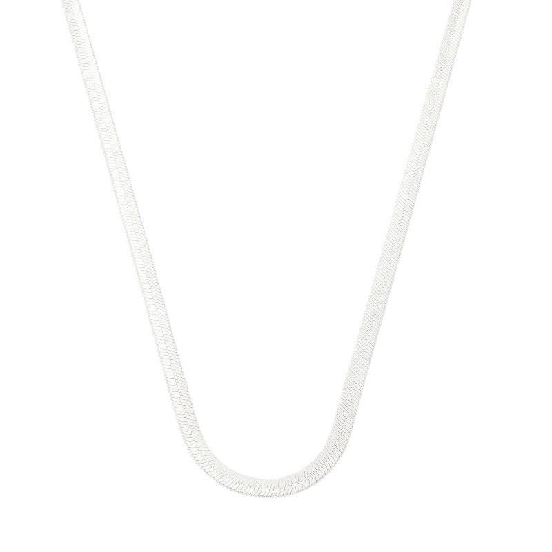 Colar Fita Clássica 50cm Prata