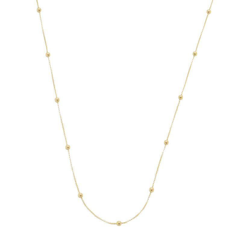 Colar Mini Bolinhas Delicado Ouro