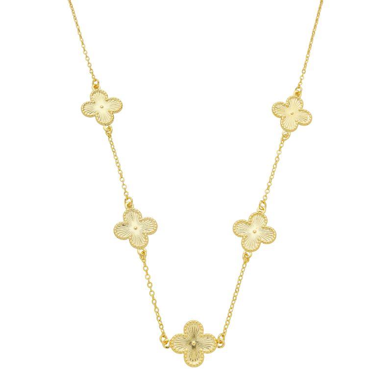 Colar Trevos Clássicos Ouro