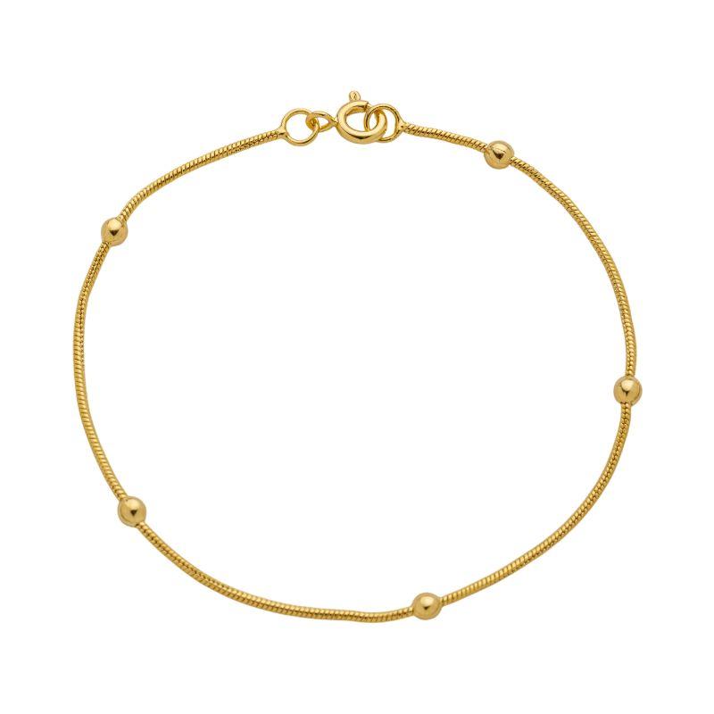 Pulseira Mini Bolinhas Ouro