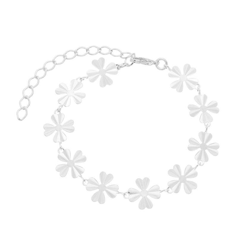 Pulseira Trevos Prata