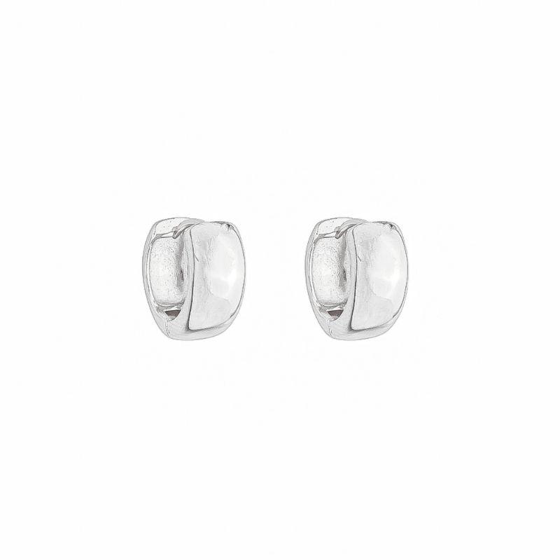 Brinco Argola Grossa Clássica G Prata