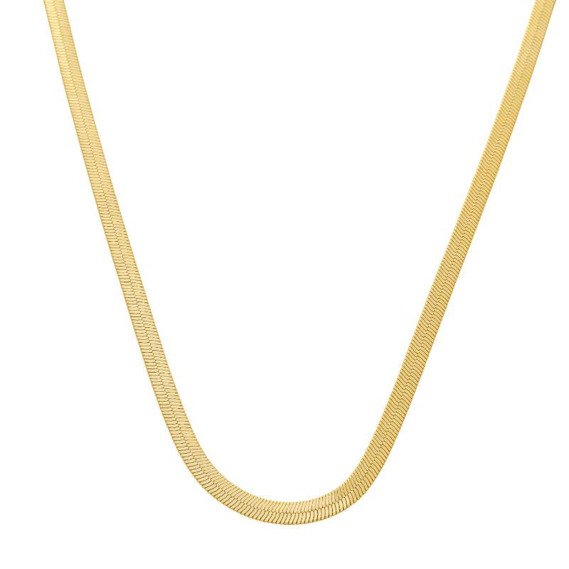 Colar Fita 4mm Clássica Ouro