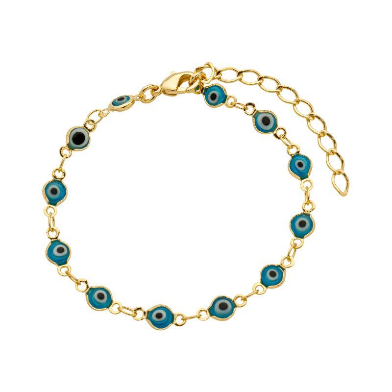 Pulseira Mini Olho Grego Ouro