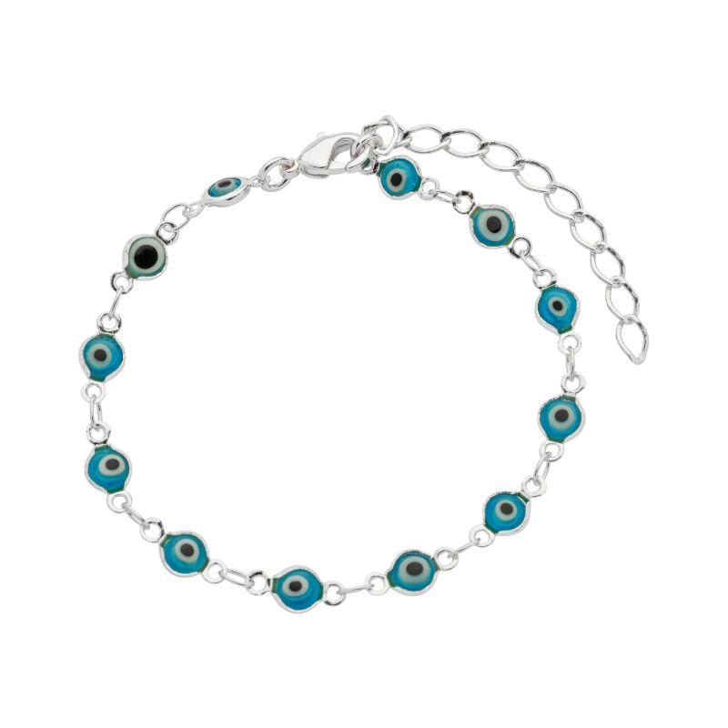 Pulseira Mini Olho Grego Prata