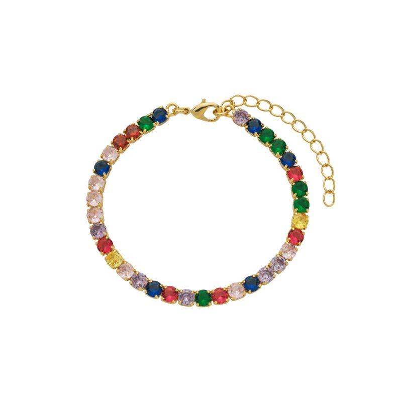 Pulseira Riviera Grossa Colors Ouro
